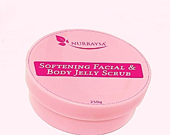 softening facial and body jelly scrub